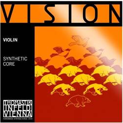 Thomastik Einzelsaite für 1/2 Violine Vision E-Saite Stahl mehrlagig verzinnt, mittel, Kugel abnehmbar