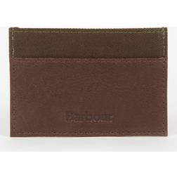 Barbour Padbury Leather and Canvas Card Holder
