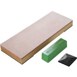 Sharpal Large Leather Strop Genuine Cowhide 8"" 3"" Kit with 2 Angle