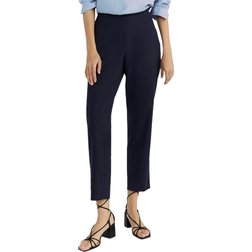 Lauren Ralph Lauren Plain-Coloured Skinny Suit Trousers - Navy Blue