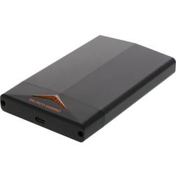 Deltaco gaming, 2.5" Sata HDD/SSD kabinett, LED, svart