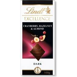 Lindt Excellence Cranberry, Hazelnut & Almond 100g