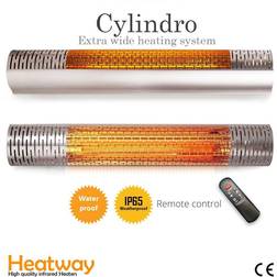 Terrassvärmare HeatWay Cylindro 2000W Silver