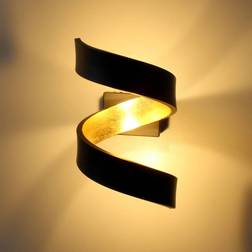 ECO-Light LED vägglampa bladguld färger helix Väggarmatur