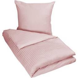Borg Living Baby Bedding Set Pink with Narrow Stripe