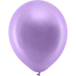 PartyDeco Rainbow Latexballonger Metallic Violett