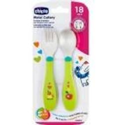 Chicco Cutlery for children 18 green