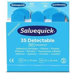 Salvequick Plåster Detectable refill blå 35/FP 6frp