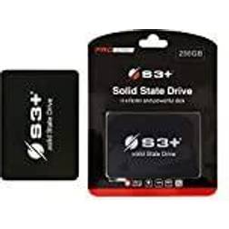 S3+ Full Capacity SSD 256 GB SATA III PRO-serien Solid State Disk Intern SSD 2.5'' från 6GBit/s SATA Intern Solid State Disk för PC och bärbara datorer från Hem och kontor Läser upp till 550 MB/s