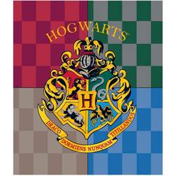 Warner Bros Harry Potter Hogwarts premium coral Filt Orange, Multifärgad
