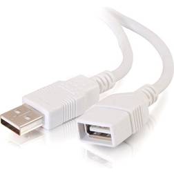 C2G 2m USB 2.0 to Female Extension Cable for PCs and Lapto