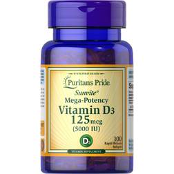 Puritan's Pride Vitamin D3 5000 IU 200