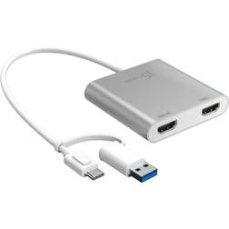 j5create Adapters & Cables Jca365-n Usb-c To Dual Hdmi