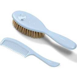 BabyOno Take Care Hairbrush and Comb III Set Blue (för barn från födseln)