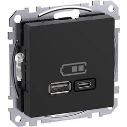Schneider Electric Exxact USB A C Laddstation 45W Antracit