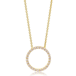 Sif Jakobs Biella Pendant Necklace - Gold/Transparent
