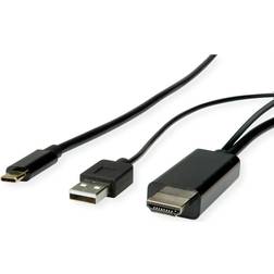 Roline USB typ C A adapterkabel, ST/ST, 2