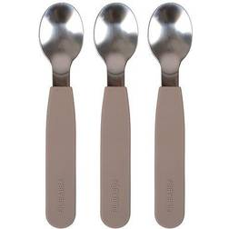 Filibabba Silicone Spoons 3-pack Warm Grey