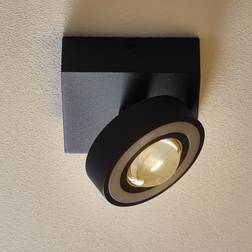 Paul Neuhaus Smart plafondspot donkergrijs met Spotlight