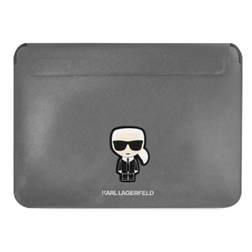Karl Lagerfeld Saffiano Ikonik Datorfodral 13/14 Silver