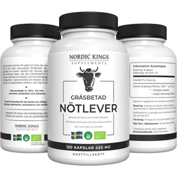 Nordic Kings Supplements Gräsbetad Nötlever 180 st