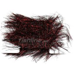 Fly-Dressing Long Hair Large Holo - Red/Black