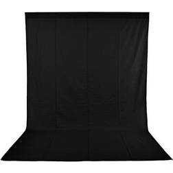 Neewer 1,8 x 2,8 m fotostudio 100 % ren muslin vikbar bakgrund för fotografering, video och TV (svart)