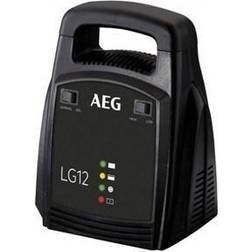 AEG Automotive 10274 Billaddare LG 12, 12 volt/12 ampere, med LED-skärm, skyddsisolerade batteriklämmor