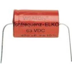 Visaton VS-22/63BA, Rød, Fast kondensator, Cylindrisk, DC, 22000 nF, 10%