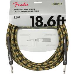 Fender Series Instrument Cable Straight/Straight 18.6 Woodland C