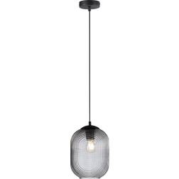 Paul Neuhaus deco hanglamp zwart met Pendellampa