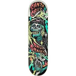 Santa Cruz Pro Deck Gravette Hippie Skull Skateboard Deck 8.3´´