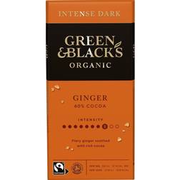 Green & Black's GB Organic Ginger 90g Bar Box of 15