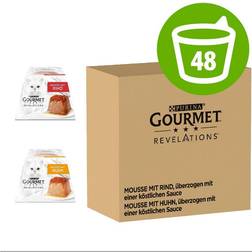 Gourmet 48x57g Revelations Mousse Okse & Kylling kattefoder