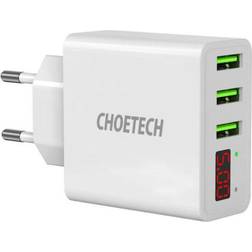 Choetech C0027 USB Charger with LED Display Vit