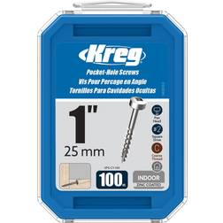 Kreg #7 1-in Zinc-Plated Interior Pocket Hole Screws 100-Per Box