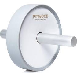 Fitwood Träningshjul KIVI Vit/Grå/Aluminium