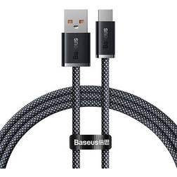 Baseus Dynamic Fast Charging USB-A USB-C kabel, 100W, 20v/5A, 1m