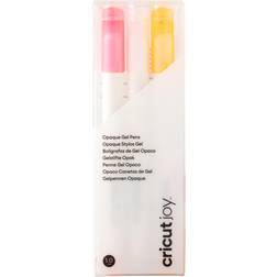 Cricut Opaque Gel Pen Set vit, rosa, orange medium punkt 1,0 mm 3 pack för en Glädj, Multi, 3 st