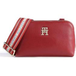 Tommy Hilfiger Crossover Webbing Strap Monogram Bag REGATTA RED One Size