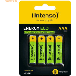 Intenso Energy Eco uppladdningsbart NiMH-batteri 1 000 mAh HR03 AAA 4-blister