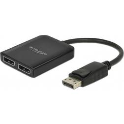 DeLock DisplayPort 1.4 1 DisplayPort to 2 DisplayPort MST Video/audiosplitter 2