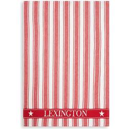 Lexington Icons Twill Waffle Striped Kökshandduk Röd, Vit (70x50cm)