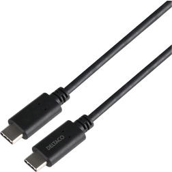 Deltaco USB-C Till USB-C Gbit/S 2m
