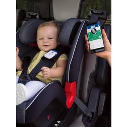 Chicco Bebècare Easy-Tech universellt anti-abandonment-system för babyskål, barnstol, app med Bluetooth, 3 larmnivåer – vit/blå, 1 styck (1-pack)