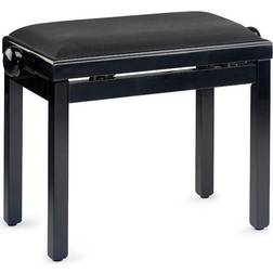 Stagg Black Pianobench,Highgloss Top