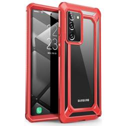 Supcase Samsung Galaxy Note 20 Unicorn Beetle Exo Clear Case Red