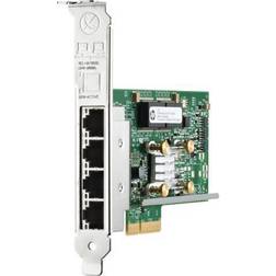 HP E 331T Nätverkskort PCIe 2.0 x4 Low Profile Gigabit Ethernet x 4 för ProLiant DL360 Gen10, DL388p Gen8