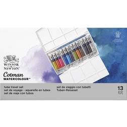 Winsor & Newton Akvarellfärg W&N Cotman Tuber Målarbox 12 färger