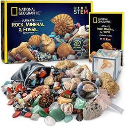 National Geographic Rocks & Fossils Kit 200pcs